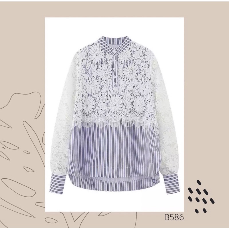 lace shirt ala artkea stripes