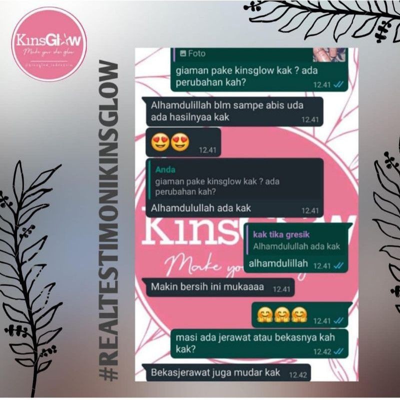 KINSGLOW SKINCARE ORI | KINSGLOW BEAUTY SKINCARE | CREAM KINSGLOW PAKET KECANTIKAN | FLEK HITAM