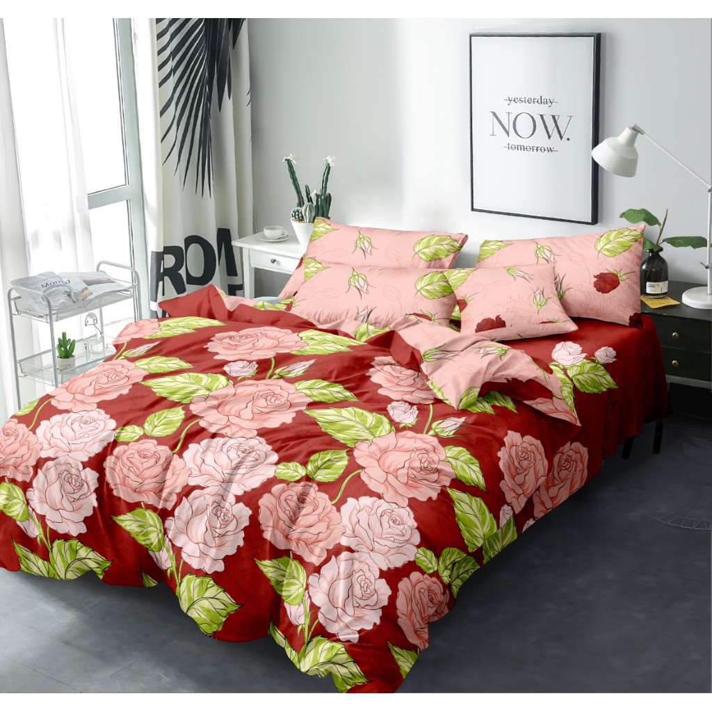 Internal - Bed Cover Set Queen 160x200 Tinggi 25 Fitted - Ghea