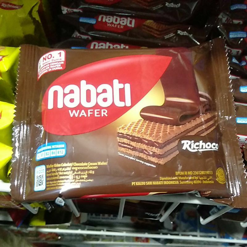 

nabati wafer coklat 42 gram @2000