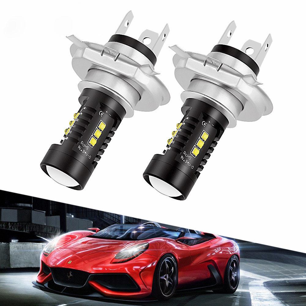 Lanfy Lampu Mobil 1pasang 60W 2400LM Terang Tinggi H4 9003