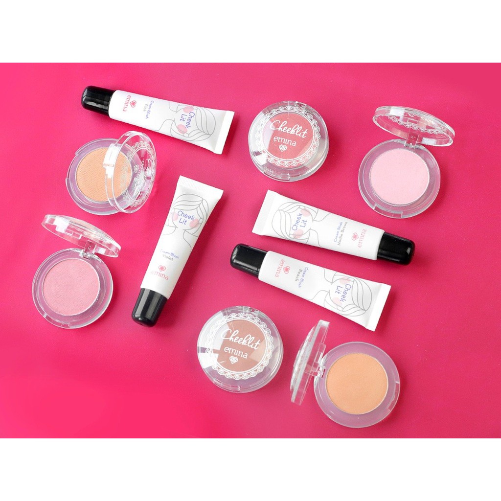 [ SKINHOUSEID ] EMINA CHEEKLIT CREAM PRESSED BLUSH ON | BLUSH ON | BLUSH ON EMINA | PERONA PIPI | BLUSH ON MURAH | BLUSH ON BPOM