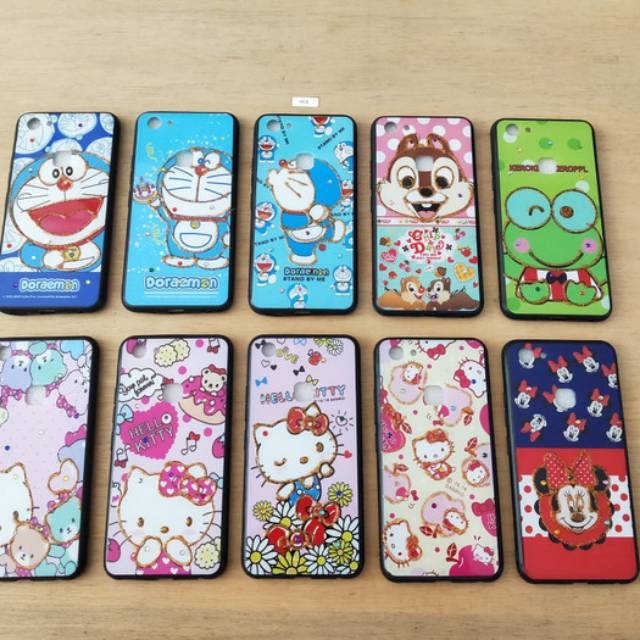 Case Vivo 1802 Fuze Case Gambar Doraemon Kerropi hello Kitty Mickey mouse Vivo Y83