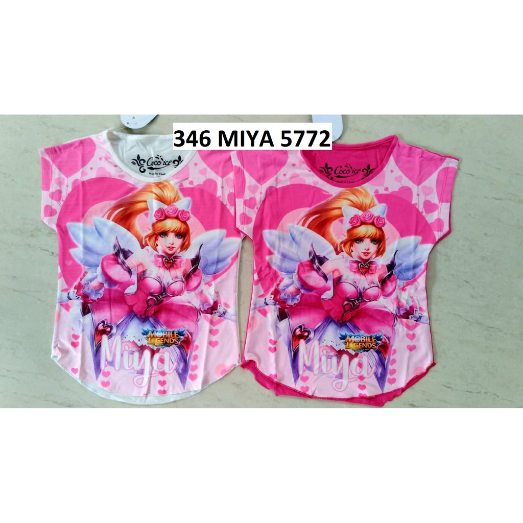 346 miya 5772 mobile legend kaos anak perempuan kado hadiah