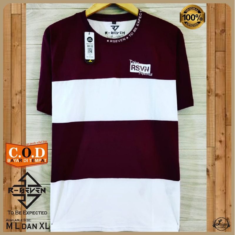 KAOS RSeven Original R-Seven RSVN R7 R-7 Pakaian Baju Distro Pria ORI Asli Bandung Branded Keren