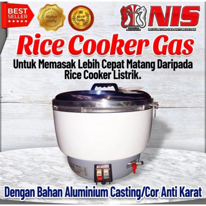 penanak nasi/rice cooker gas 10 liter NIS