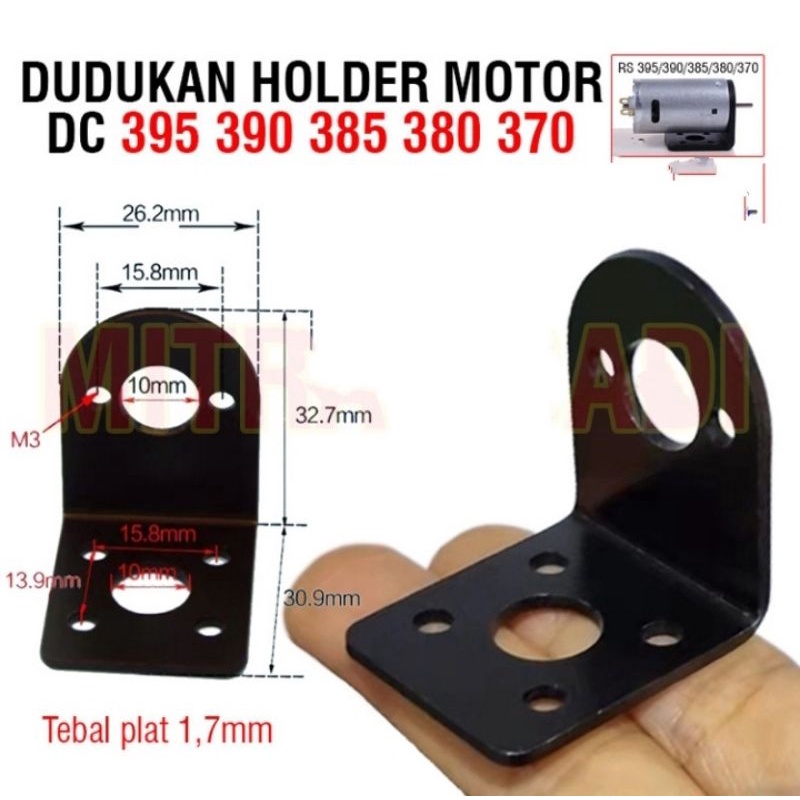 Dudukan holder Motor Bracket dinamo Stepper DC 395 390 385 380 370