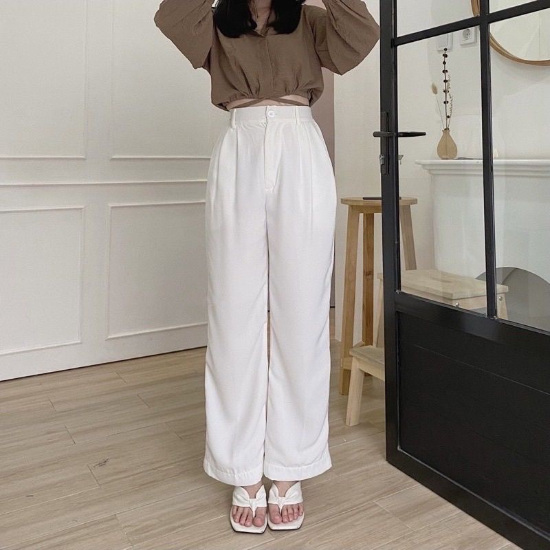 CELANA LOOSE PANTS WANITA (MILO MOCCA)