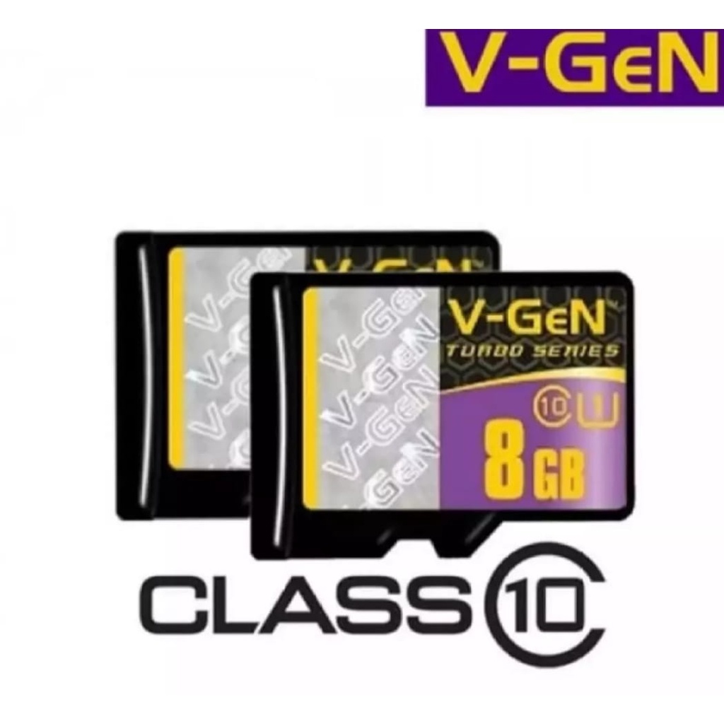 Memory Card / Micro SD V-GEN Turbo 8GB Class 10 100MB/s Series Micro SD V-GEN Memory Card HP 8GB V-GEN-ORIGINAL