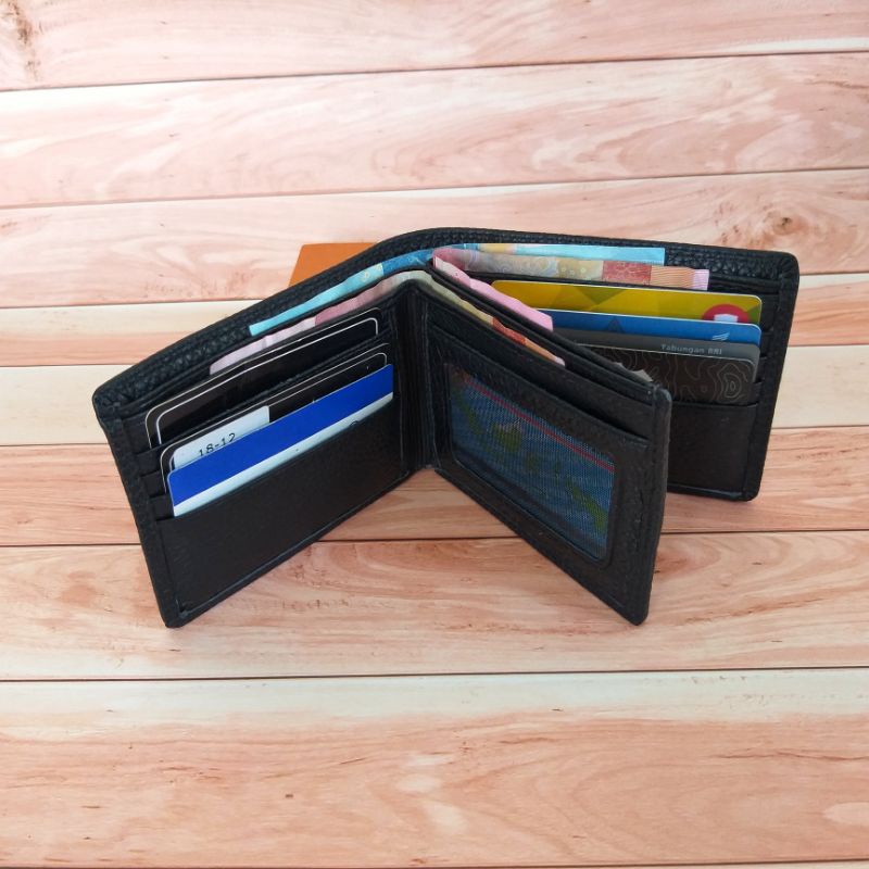 DOMPET KULIT ASLI 3 DIMENSI 20 SLOT PENYIMPANAN DOMPET KULIT PRIA