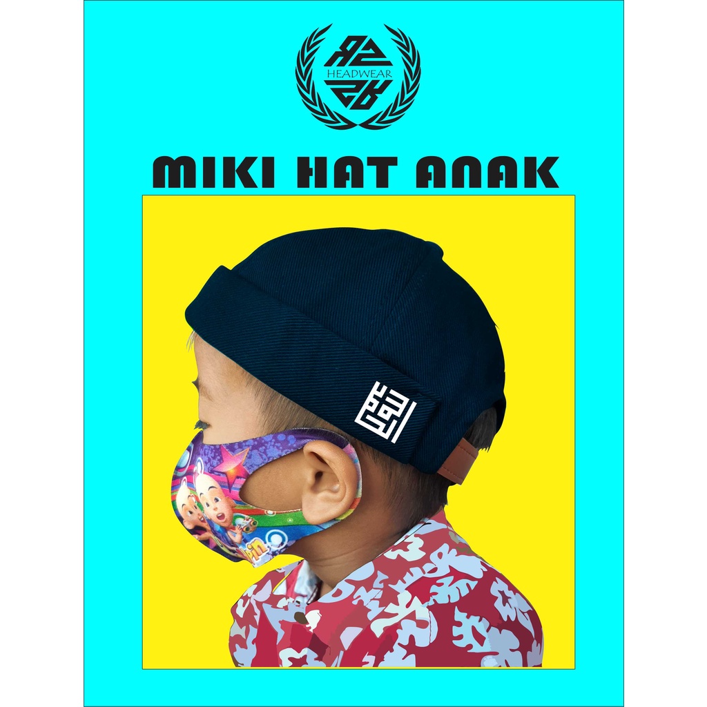 Peci Mikihat Anak Logo Arab / Peci Anak / Topi Peci Anak / Peci / Topi Peci /  Peci Anak-anak