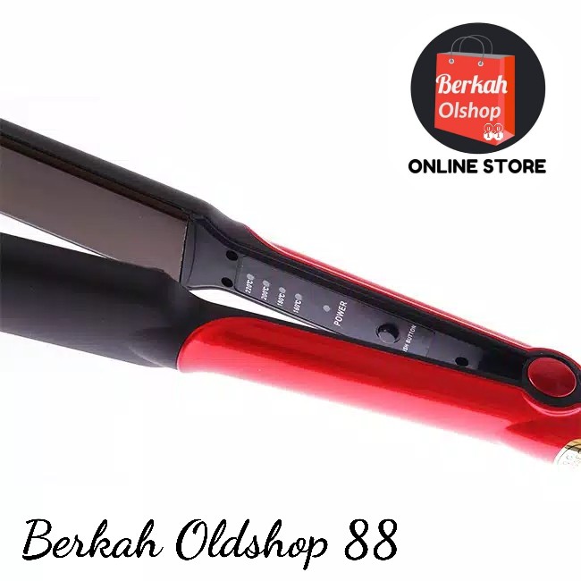 Berkah Oldshop 88 - Catokan KEMEI KM 531 Catok rambut Lurus temperatur suhu ionic KM531