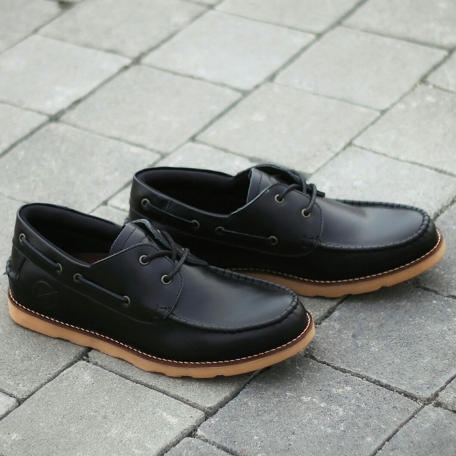 Liberty 0.1 Black | Sepatu Kulit Vintage Klasik Casual Pria Derby Original Footwear | FORIND Kenzio