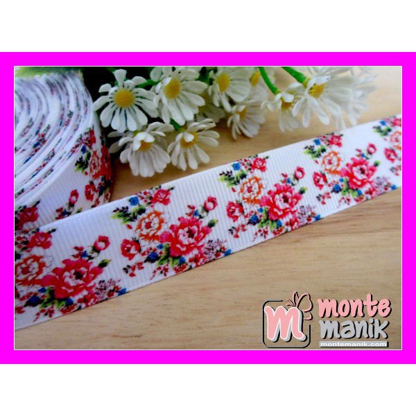 

Bahan Craft Pita Grosgrain Shaby Rose 1 inch - PITA-068