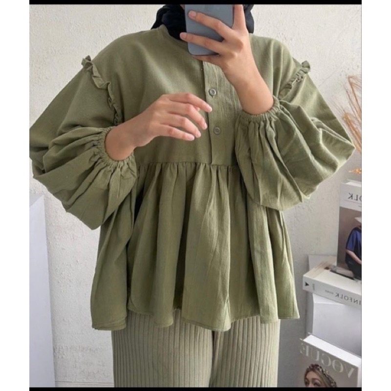 Kinan Blouse Linen Rami Laily Blouse Linen