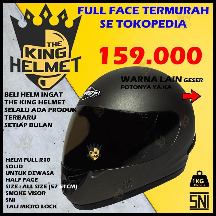 Jual Helm Full Face Termurah R10 Solid Full Face Sni | Shopee Indonesia