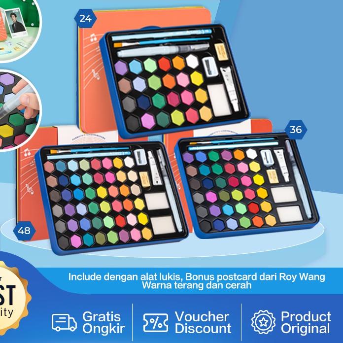 

Paling Disukai Deli Solid Watercolor Paint / Set Cat Air Padat Warna Terang Dengan Kuas Air Otomatis 73936-X GT7$