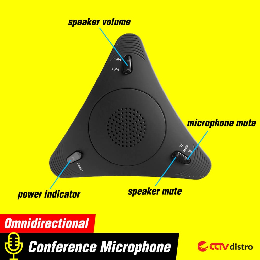 U08 Mic Speaker USB Conference Microphone Portable Mikrofon PC Laptop Komputer Desktop Microfon Condenser Portabel Omnidirectional