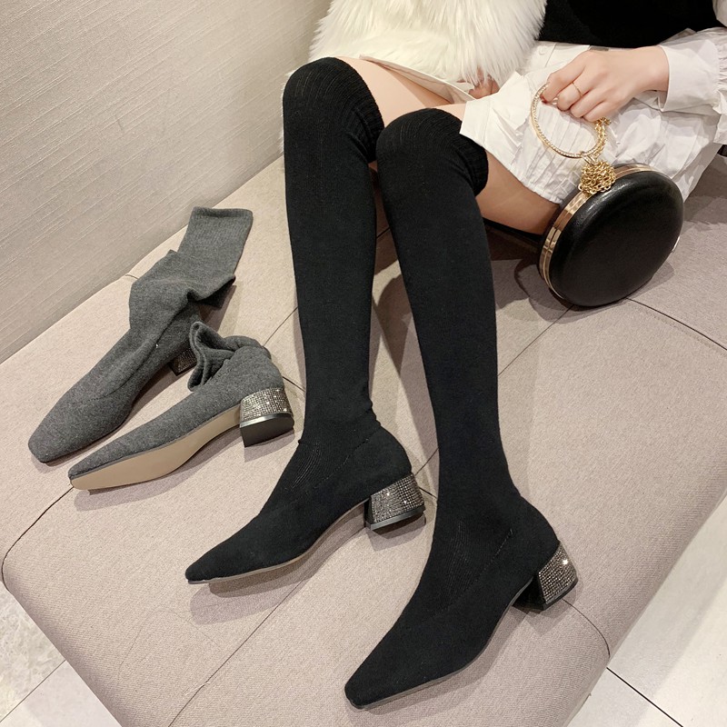 skinny knee high boots