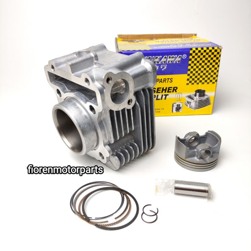 BLOK SEHER + PISTON KIT MIO M3 MIO Z MIO S SOUL GT 125 LED FINO 125 MERK FUKUKAWA