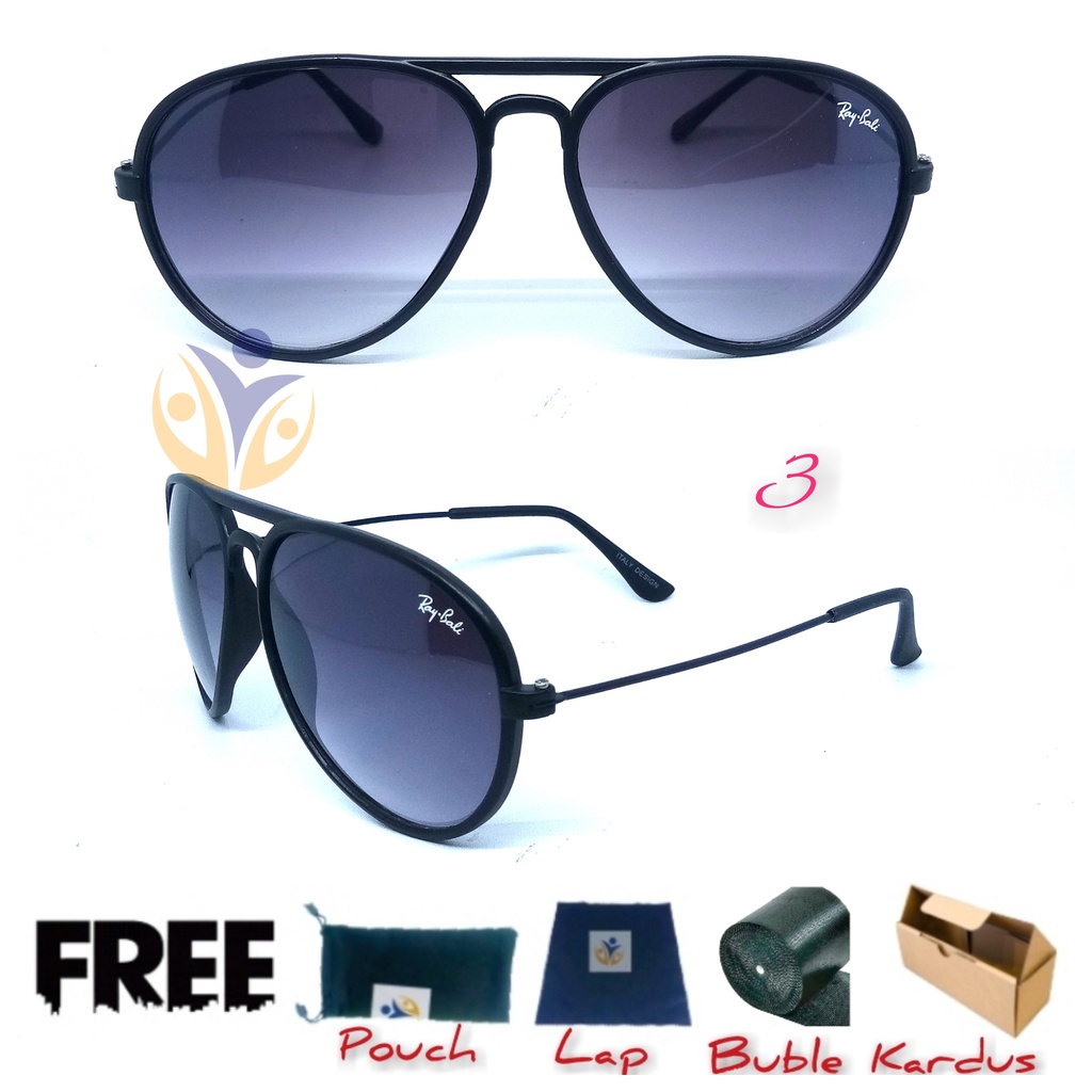 Kacamata hitam gradasi model Aviator Uv protection