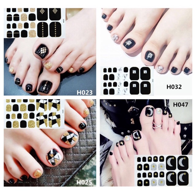 Foot nail sticker / stiker kuku kaki