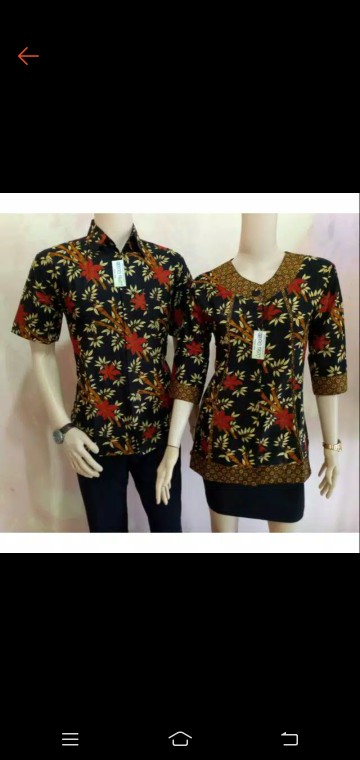 Sarimbit Bambu Warna L Arta Batik L Seragam Kerja Atasan Couple Couple Batik Pasangan Al 03