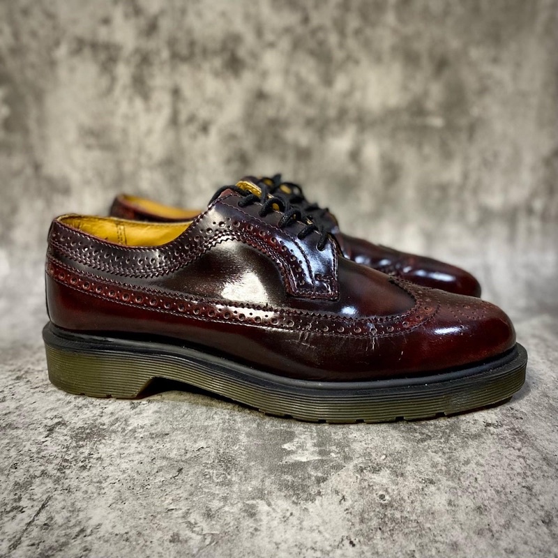 dr . martens docmart wingtip 3989 brogue ( adrian tassel loafers 1460 1461 chelsea black smooth red 