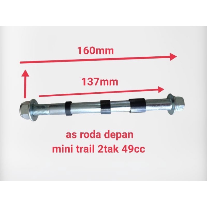 As Roda Depan Mini Trail - Mini Trail mt2 49cc