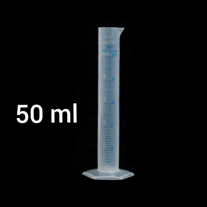 Gelas Gelas Ukur Tabung 50 Ml/Gelas Ukur Plastik 50 Ml