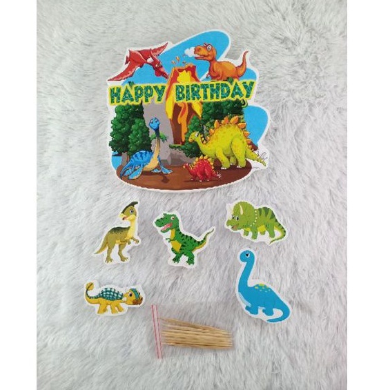 cake topper/hiasan kue/topper STYOROFOAM DINOSAURUS