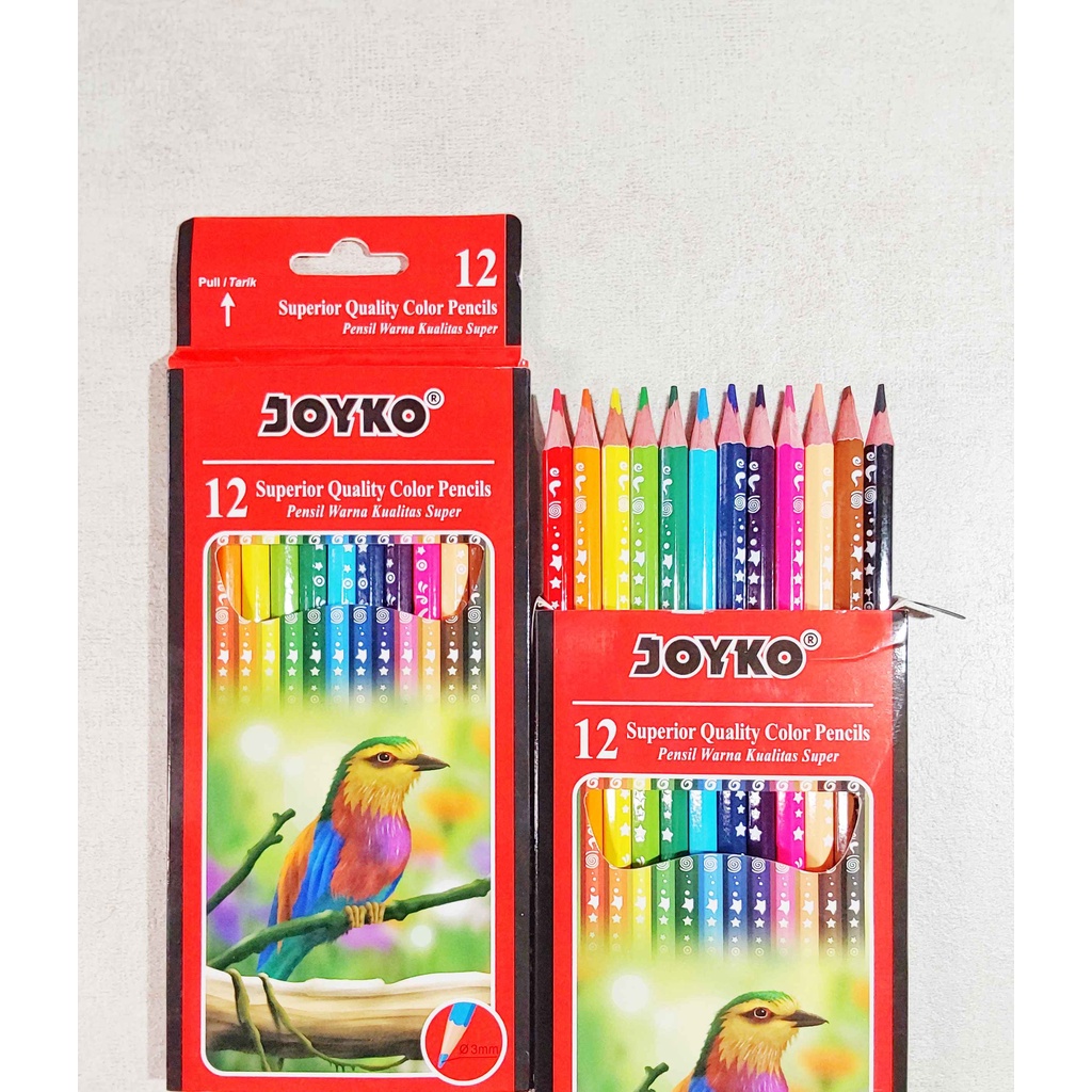 

(SET) PENSIL WARNA JOYKO CP-105 / PENSIL WARNA JOYKO 12 WARNA PANJANG