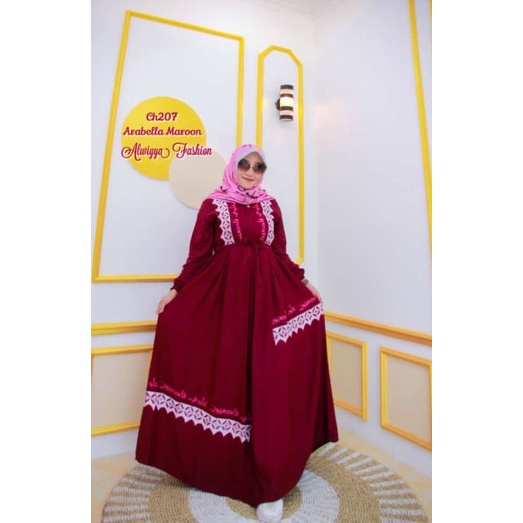ARABELLA MAROON BY ALWIYYA FASHION ORI ALWIYYA FASHION