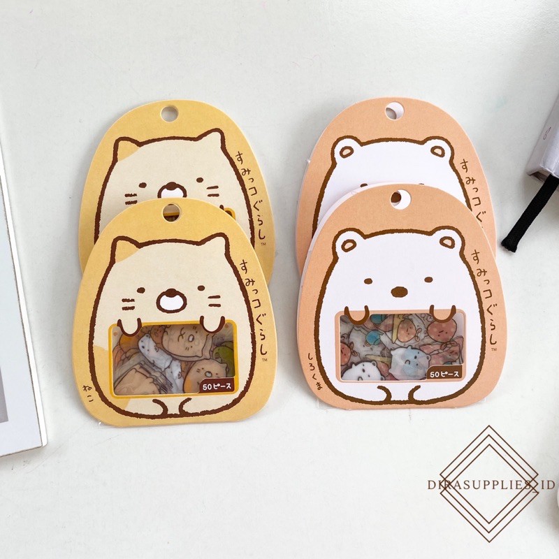 

Sticker Sumikko Neko Gurashi 50Pcs untuk Planner Scrapbook DIY Journal Bujo Diary