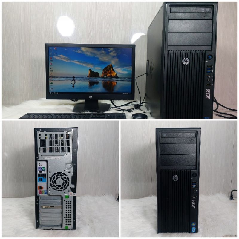 Paketan Server Hp Z420 Xeon E5-1620V2 Ram 16gb Ssd 256gb Hdd 500gb Vga 1gb