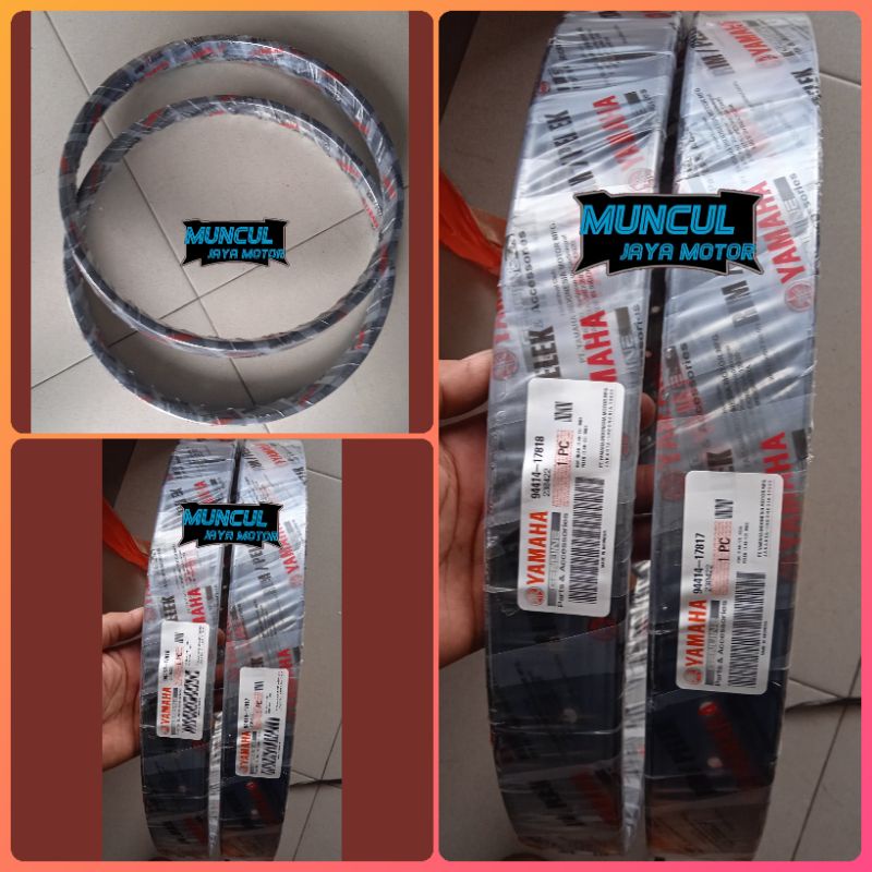 VELG DID DEPAN BELAKANG HITAM 17× 140 YAMAHA VEGA RR ZR ORIGINAL YAMAHA YGP