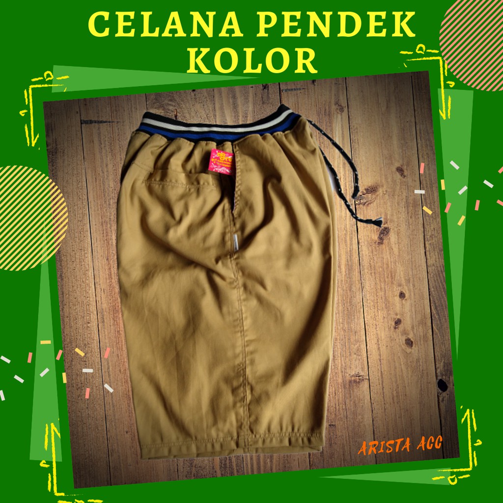 Celana Pendek Pria kolor Polos Santai Kualitas Distro