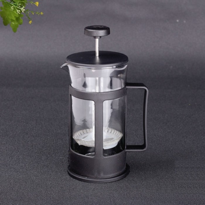 French Press Coffee Maker Tea Plunger Gelas Filter Alat Press Kopi