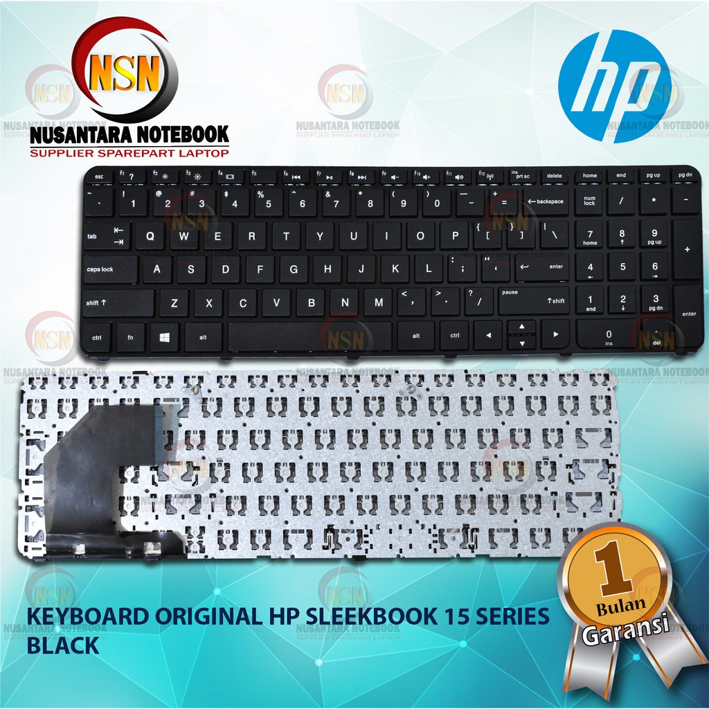 Keyboard Original HP SleekBook 15 Series Black