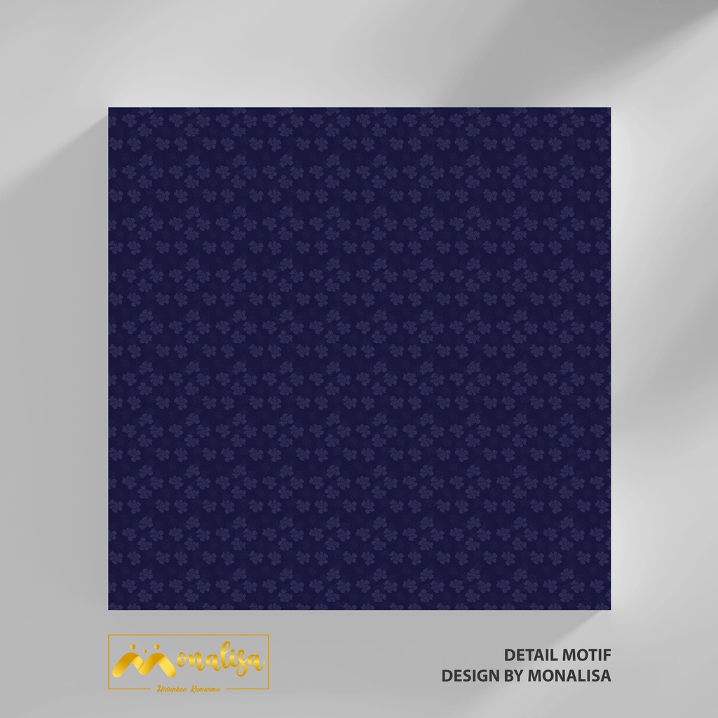 Monalisa Emboss Sprei Uk 90/100/120 - Biru Tua