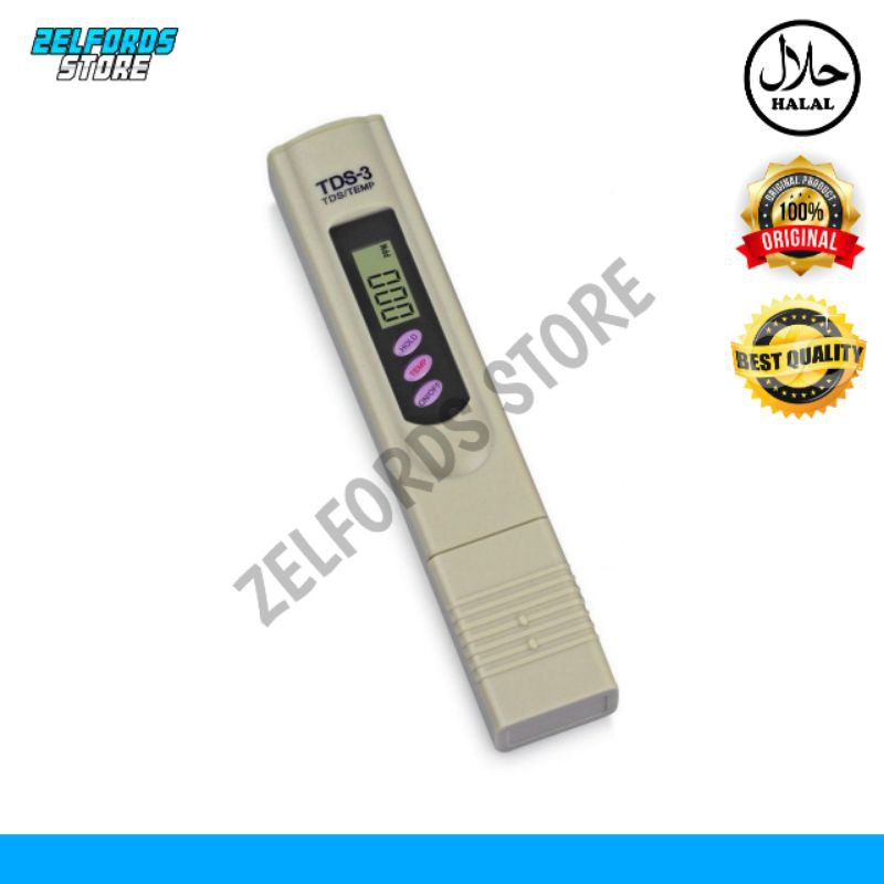 TDS Meter / TDS-3 / Alat Ukur Hidroponik / Alat Cek Kualitas Air / Water Quality Tester