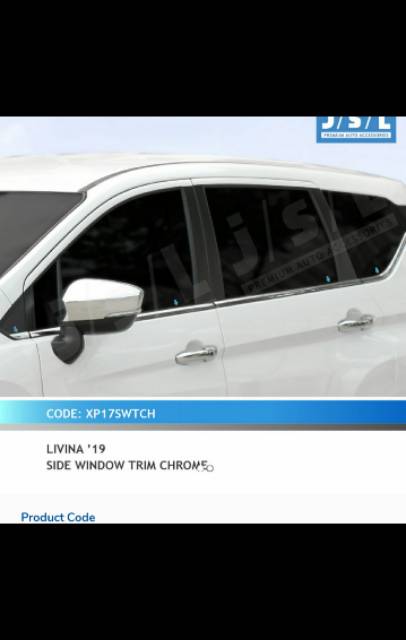 List kaca samping all new Livina 2019/ xpander chrome jsl