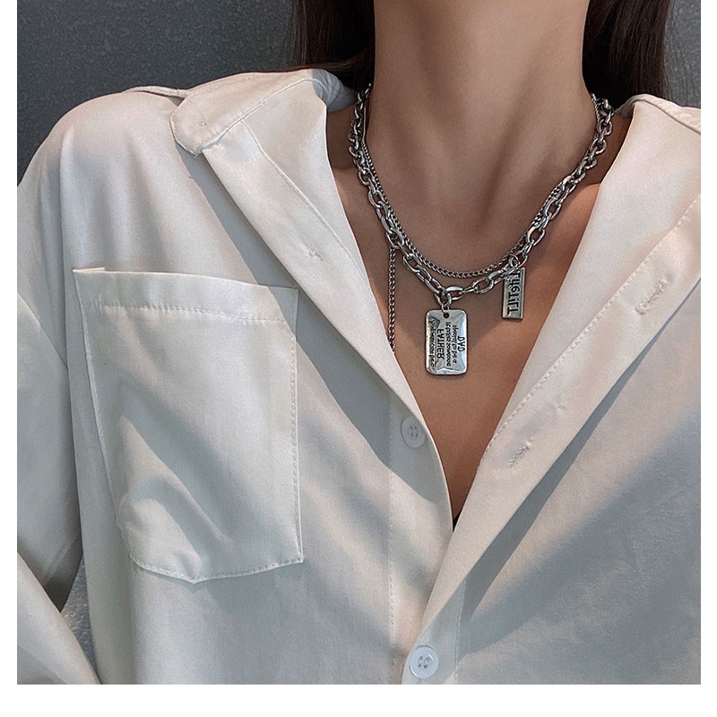 Titanium Steel Necklace Accessories Light Luxury Hip-hop Clavicle Chain Personality