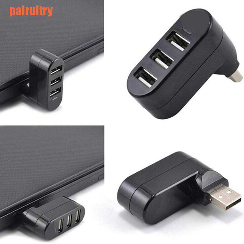 Adapter Splitter 3 port Usb 2.0 Kecepatan Tinggi Dapat Diputar