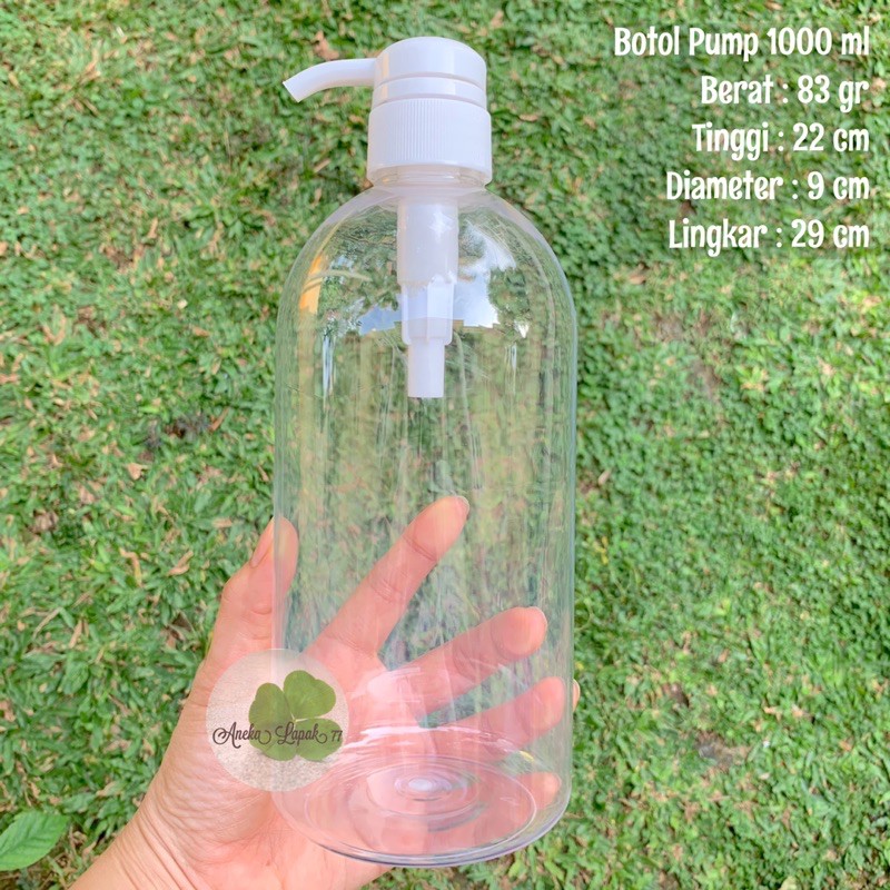 Botol pump 1000 ml 1 liter botol antiseptic gel shampoo