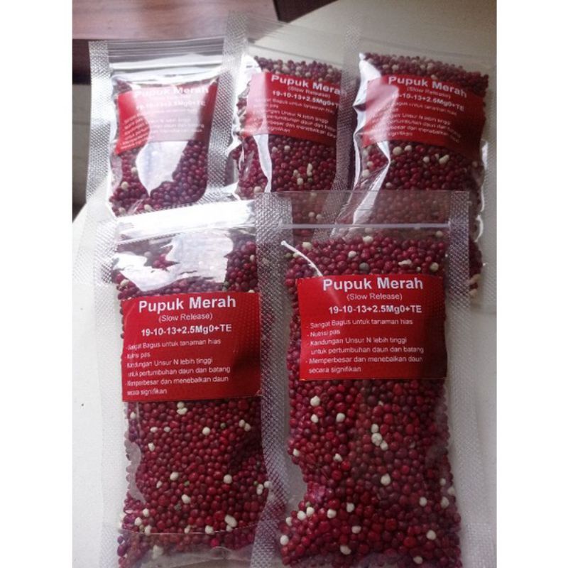 100gr Pupuk Dekastar Osmocote Thailand SLOW RELEASE MERAH/Pupuk Merah/Pupuk tanaman hias/SR19-10-13