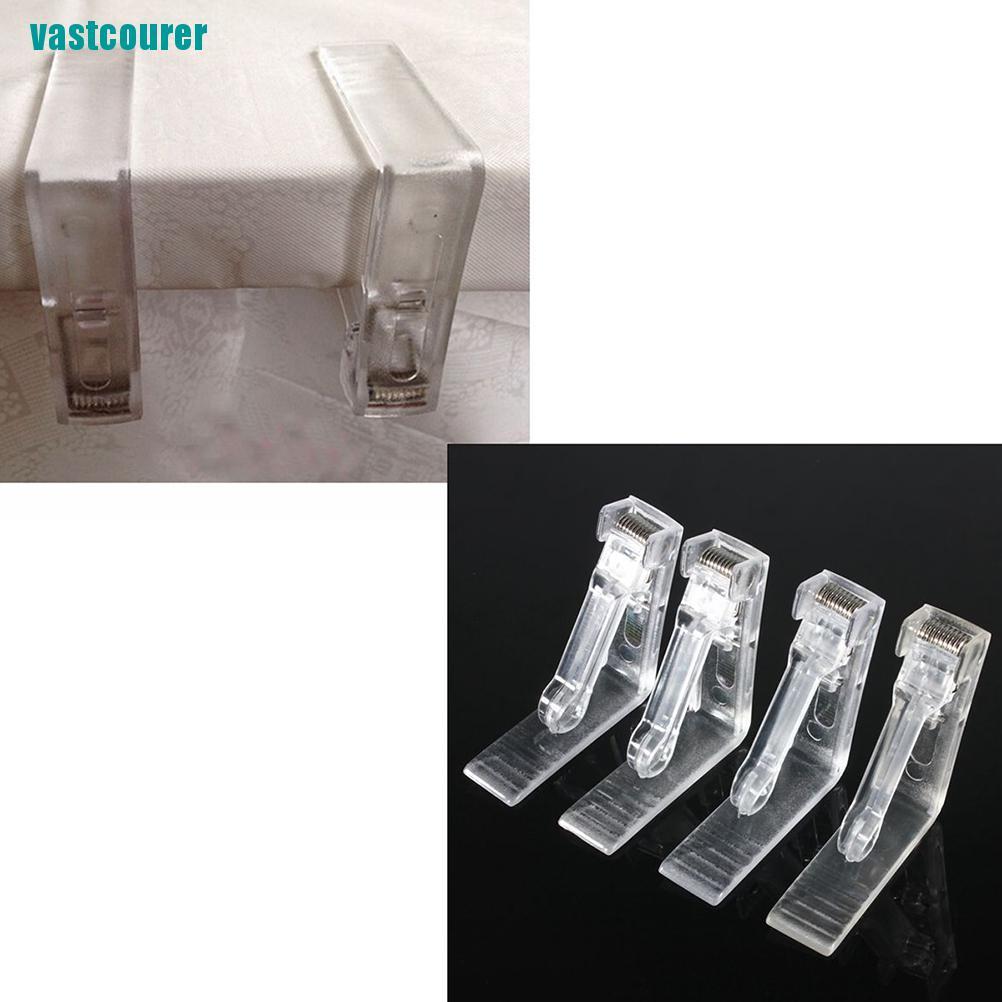 Vu4x Clear Plastic Tablecloths Table Cover Holder Skirt Clips Clamp Grips Party Shopee Indonesia