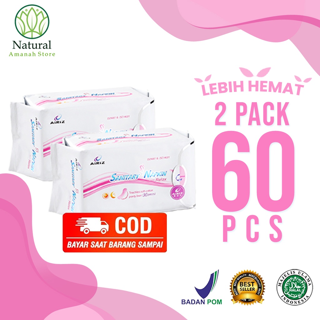 Jual Airiz Pembalut Wanita / Pembalut Kesehatan Herbal Airiz Pantyliner