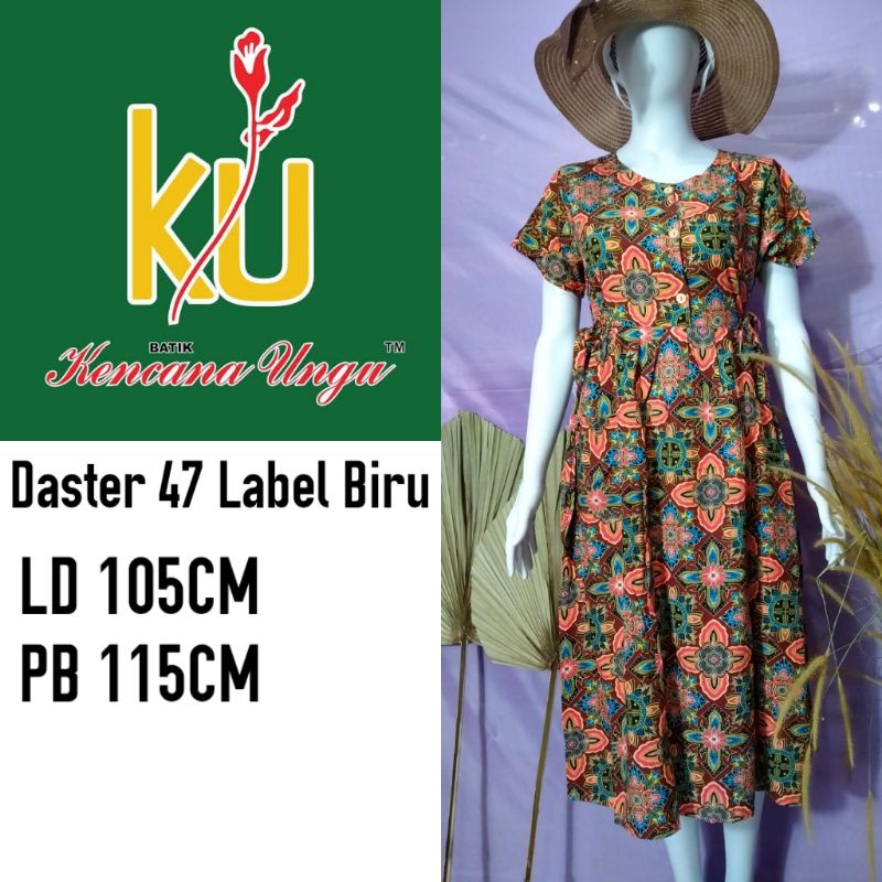 DASTER KENCANA UNGU ORI SERI 47 LD 105 CM LABEL BIRU