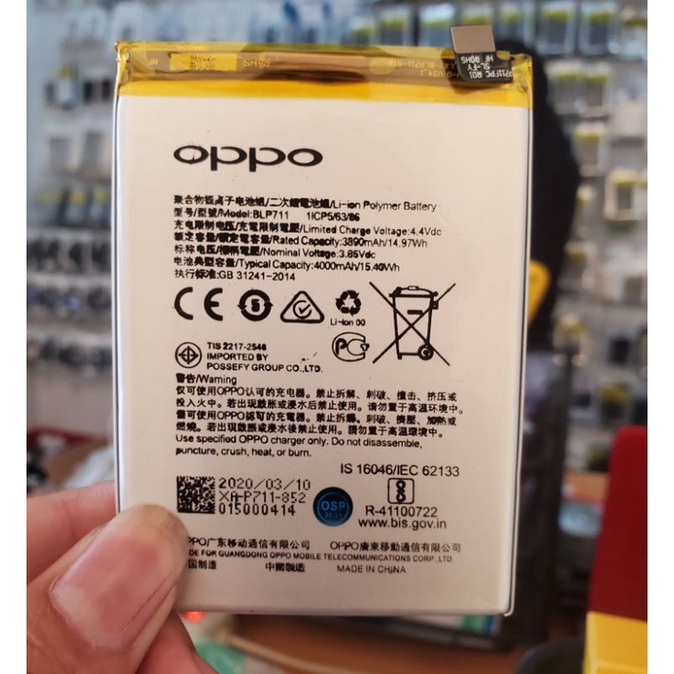Baterai batre baterai oppo a1k blp711 original baterai oppo a1k original new 100%